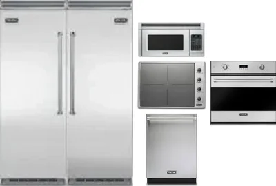 6 Piece Package Includes Refrigerator, Freezer, Cooktop, Wall Oven, Microwave And Dishwasher