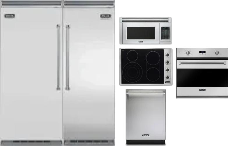 6 Piece Package Includes Refrigerator, Freezer, Cooktop, Wall Oven, Microwave And Dishwasher