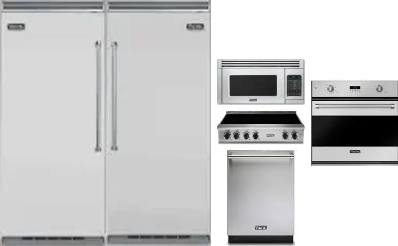 6 Piece Package Includes Refrigerator, Freezer, Cooktop, Wall Oven, Microwave And Dishwasher