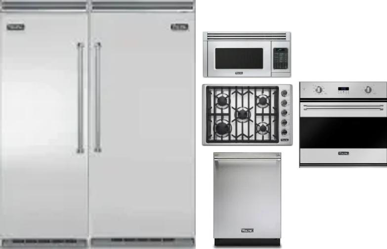 6 Piece Package Includes Refrigerator, Freezer, Cooktop, Wall Oven, Microwave And Dishwasher