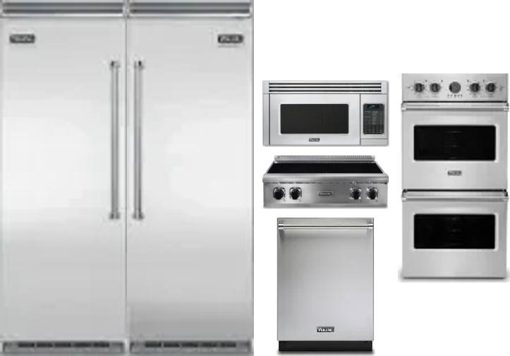 6 Piece Package Includes Refrigerator, Freezer, Cooktop, Wall Oven, Microwave And Dishwasher