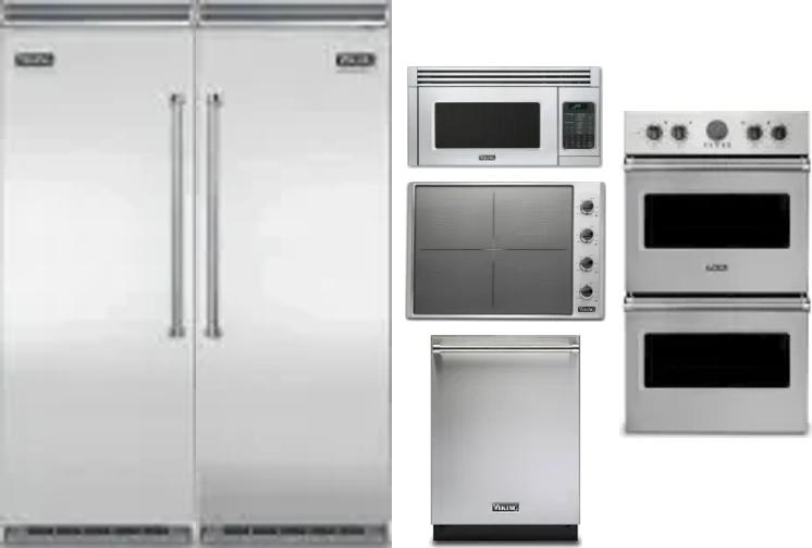 6 Piece Package Includes Refrigerator, Freezer, Cooktop, Wall Oven, Microwave And Dishwasher