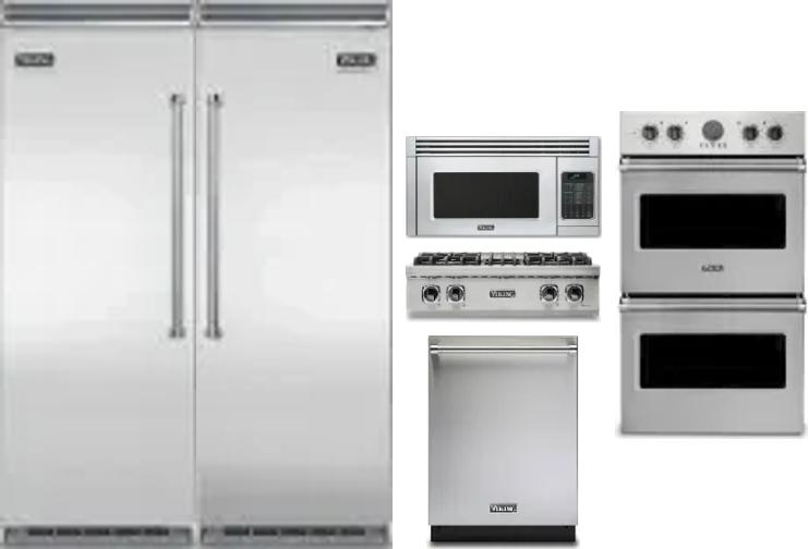6 Piece Package Includes Refrigerator, Freezer, Cooktop, Wall Oven, Microwave And Dishwasher