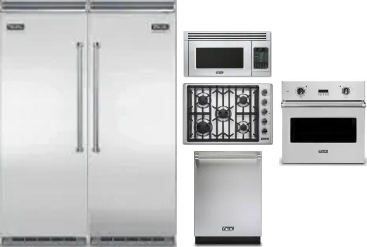6 Piece Package Includes Refrigerator, Freezer, Cooktop, Wall Oven, Microwave And Dishwasher