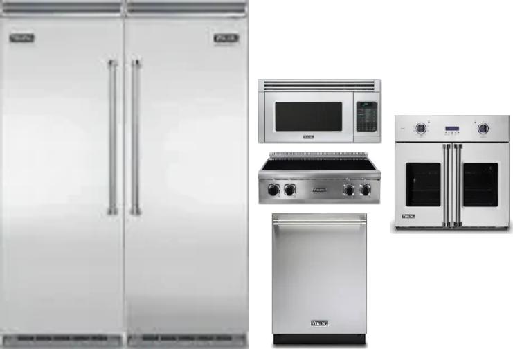 6 Piece Package Includes Refrigerator, Freezer, Cooktop, Wall Oven, Microwave And Dishwasher