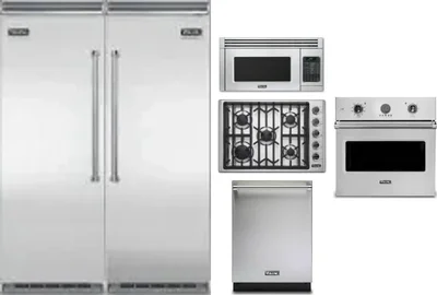 6 Piece Package Includes Refrigerator, Freezer, Cooktop, Wall Oven, Microwave And Dishwasher