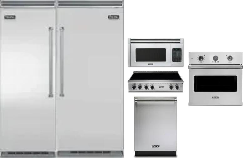 6 Piece Package Includes Refrigerator, Freezer, Cooktop, Wall Oven, Microwave And Dishwasher