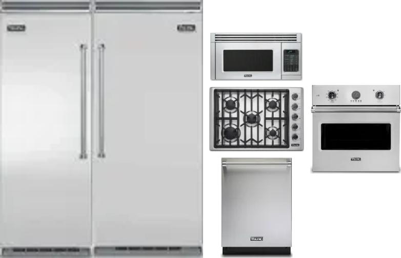6 Piece Package Includes Refrigerator, Freezer, Cooktop, Wall Oven, Microwave And Dishwasher