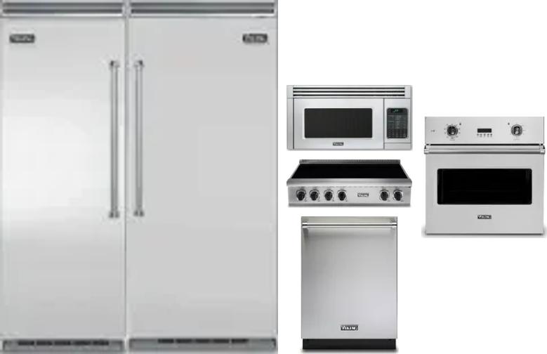 6 Piece Package Includes Refrigerator, Freezer, Cooktop, Wall Oven, Microwave And Dishwasher