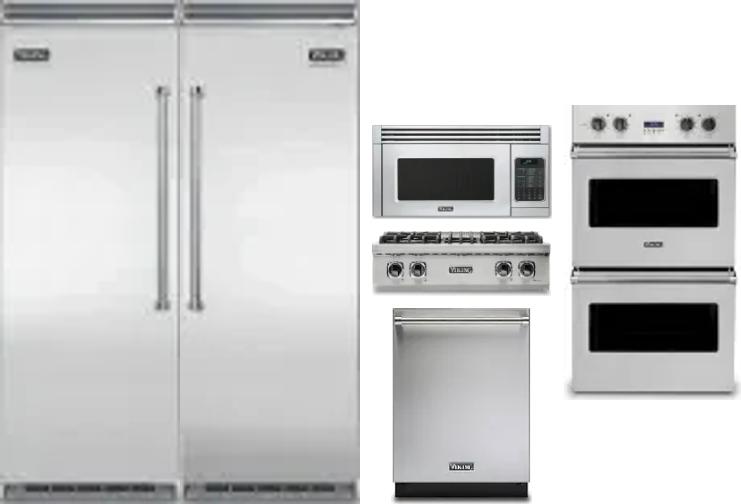 6 Piece Package Includes Refrigerator, Freezer, Cooktop, Wall Oven, Microwave And Dishwasher