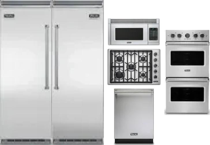 6 Piece Package Includes Refrigerator, Freezer, Cooktop, Wall Oven, Microwave And Dishwasher
