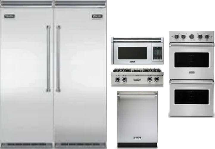 6 Piece Package Includes Refrigerator, Freezer, Cooktop, Wall Oven, Microwave And Dishwasher