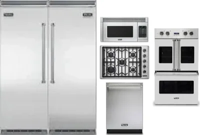 6 Piece Package Includes Refrigerator, Freezer, Cooktop, Wall Oven, Microwave And Dishwasher