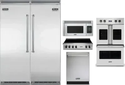 6 Piece Package Includes Refrigerator, Freezer, Cooktop, Wall Oven, Microwave And Dishwasher