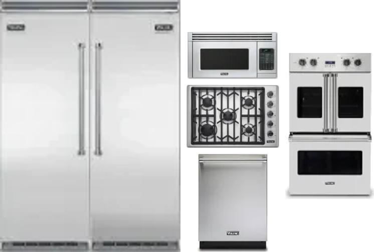 6 Piece Package Includes Refrigerator, Freezer, Cooktop, Wall Oven, Microwave And Dishwasher