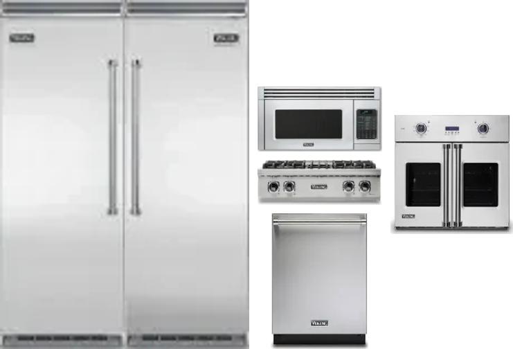 6 Piece Package Includes Refrigerator, Freezer, Cooktop, Wall Oven, Microwave And Dishwasher