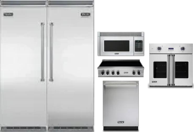 6 Piece Package Includes Refrigerator, Freezer, Cooktop, Wall Oven, Microwave And Dishwasher
