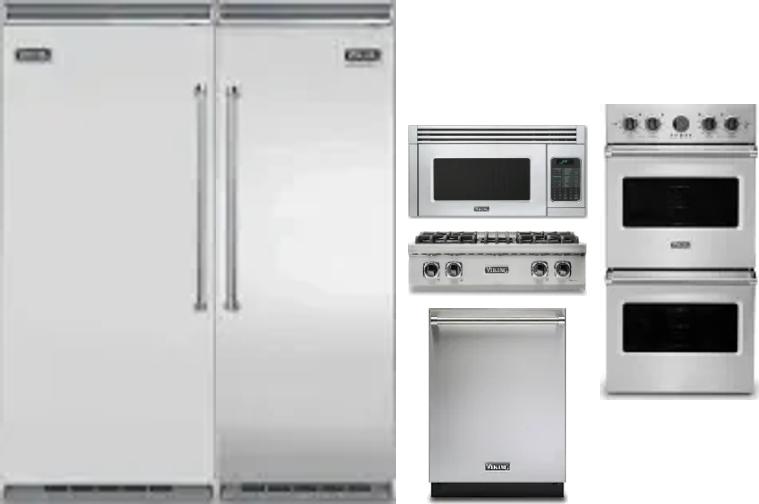6 Piece Package Includes Refrigerator, Freezer, Cooktop, Wall Oven, Microwave And Dishwasher