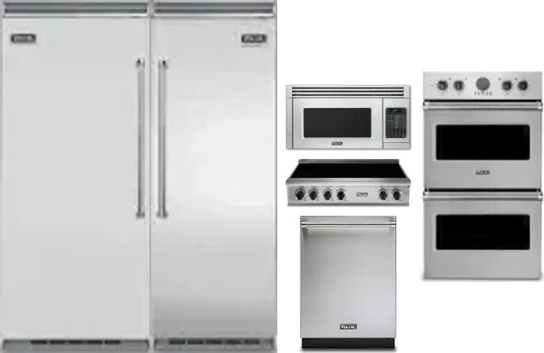 6 Piece Package Includes Refrigerator, Freezer, Cooktop, Wall Oven, Microwave And Dishwasher