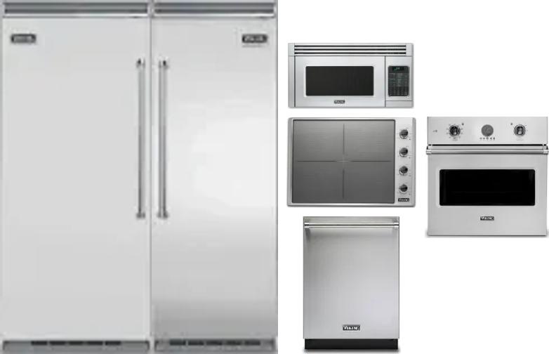 6 Piece Package Includes Refrigerator, Freezer, Cooktop, Wall Oven, Microwave And Dishwasher