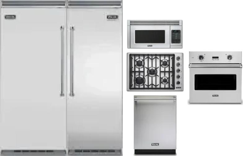 6 Piece Package Includes Refrigerator, Freezer, Cooktop, Wall Oven, Microwave And Dishwasher