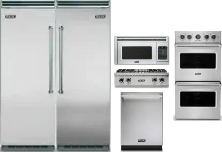 6 Piece Package Includes Refrigerator, Freezer, Cooktop, Wall Oven, Microwave And Dishwasher