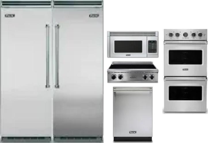 6 Piece Package Includes Refrigerator, Freezer, Cooktop, Wall Oven, Microwave And Dishwasher