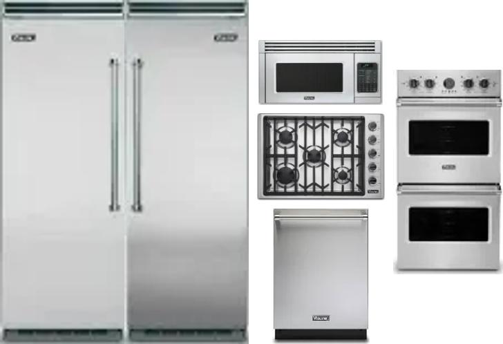 6 Piece Package Includes Refrigerator, Freezer, Cooktop, Wall Oven, Microwave And Dishwasher