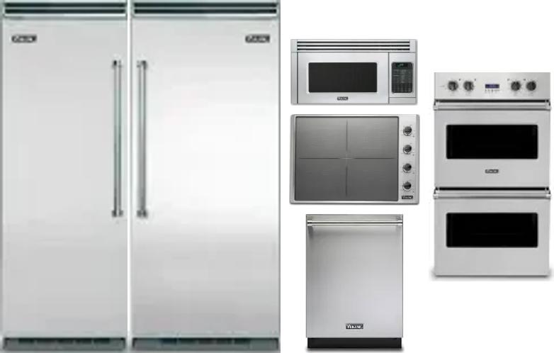 6 Piece Package Includes Refrigerator, Freezer, Cooktop, Wall Oven, Microwave And Dishwasher