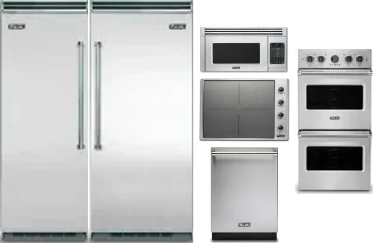 6 Piece Package Includes Refrigerator, Freezer, Cooktop, Wall Oven, Microwave And Dishwasher