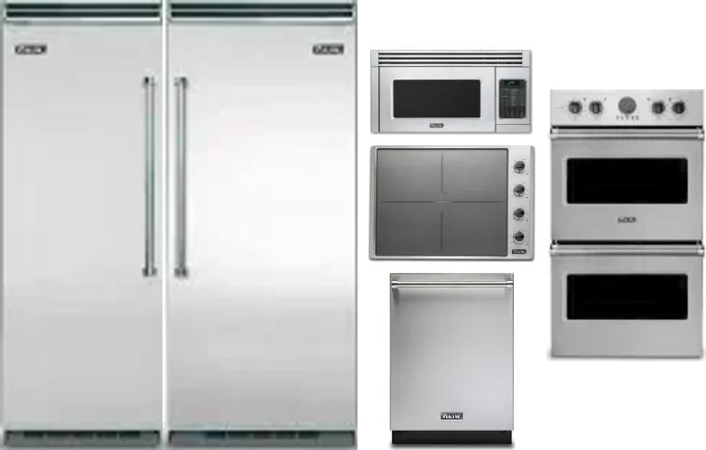 6 Piece Package Includes Refrigerator, Freezer, Cooktop, Wall Oven, Microwave And Dishwasher