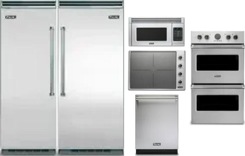 6 Piece Package Includes Refrigerator, Freezer, Cooktop, Wall Oven, Microwave And Dishwasher