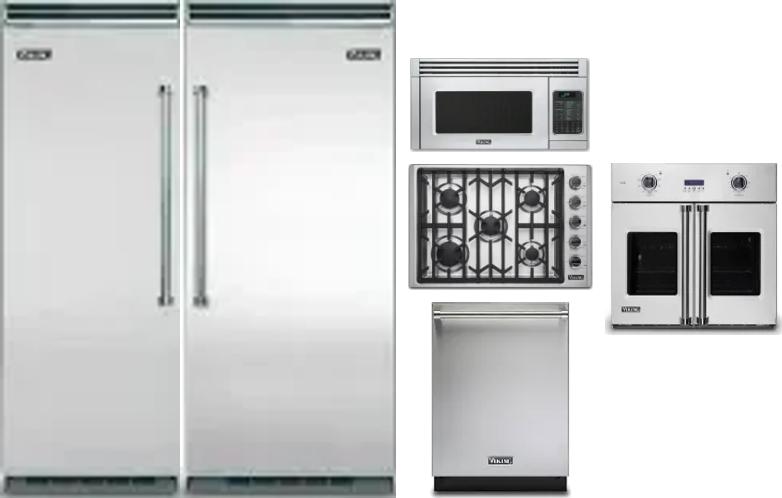 6 Piece Package Includes Refrigerator, Freezer, Cooktop, Wall Oven, Microwave And Dishwasher
