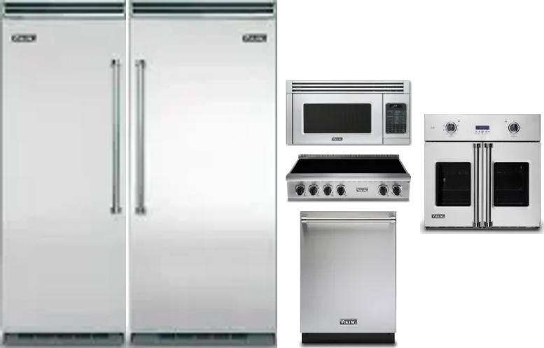 6 Piece Package Includes Refrigerator, Freezer, Cooktop, Wall Oven, Microwave And Dishwasher