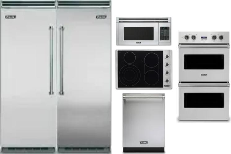 6 Piece Package Includes Refrigerator, Freezer, Cooktop, Wall Oven, Microwave And Dishwasher