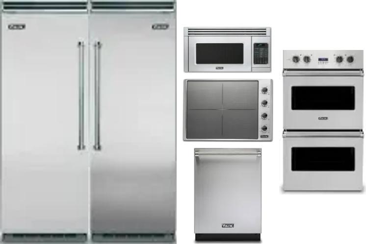 6 Piece Package Includes Refrigerator, Freezer, Cooktop, Wall Oven, Microwave And Dishwasher