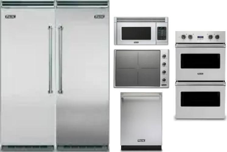 6 Piece Package Includes Refrigerator, Freezer, Cooktop, Wall Oven, Microwave And Dishwasher