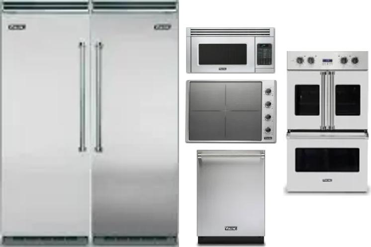 6 Piece Package Includes Refrigerator, Freezer, Cooktop, Wall Oven, Microwave And Dishwasher