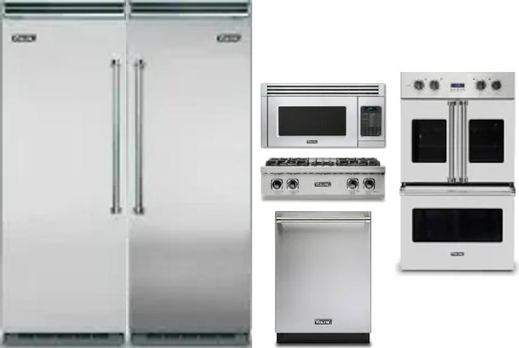 6 Piece Package Includes Refrigerator, Freezer, Cooktop, Wall Oven, Microwave And Dishwasher