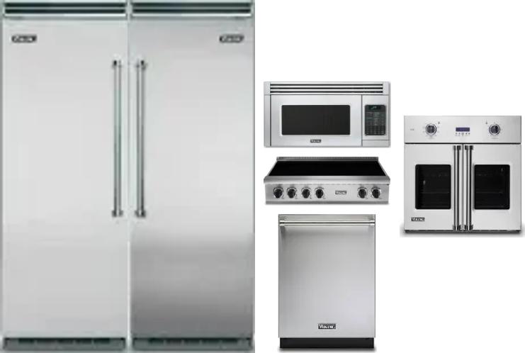 6 Piece Package Includes Refrigerator, Freezer, Cooktop, Wall Oven, Microwave And Dishwasher