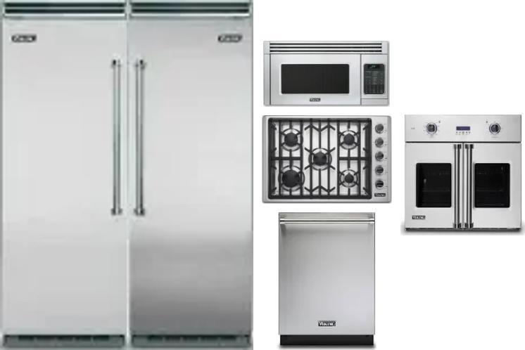 6 Piece Package Includes Refrigerator, Freezer, Cooktop, Wall Oven, Microwave And Dishwasher