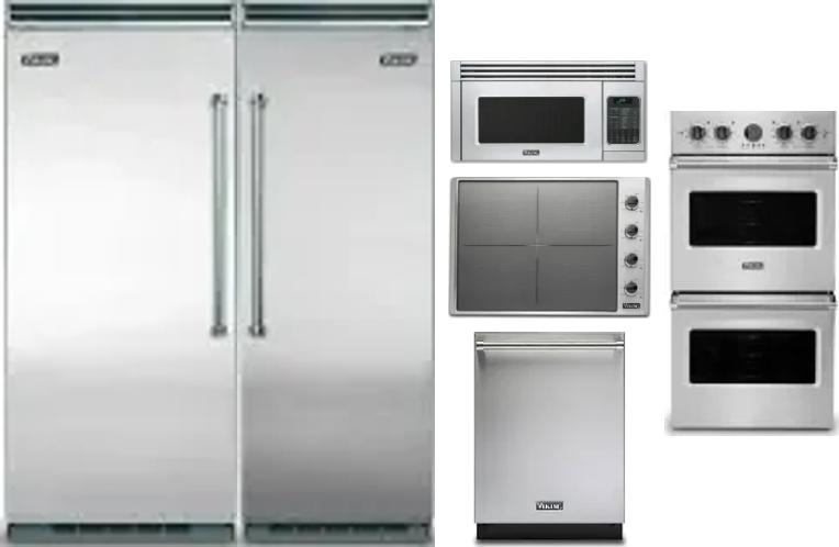 6 Piece Package Includes Refrigerator, Freezer, Cooktop, Wall Oven, Microwave And Dishwasher