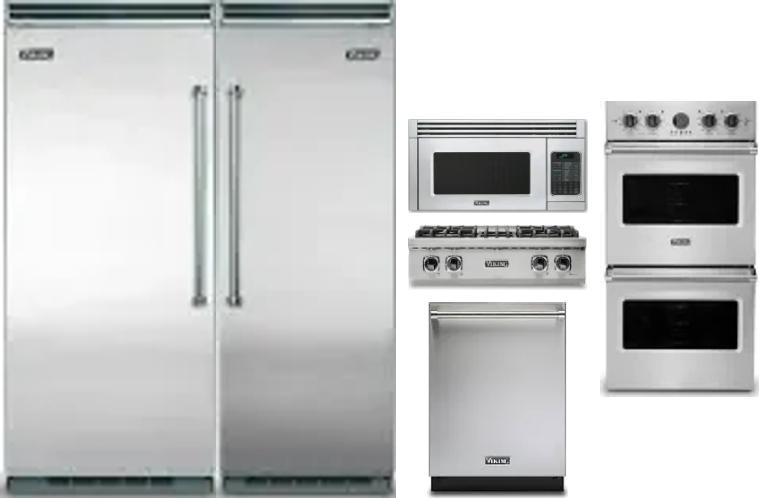 6 Piece Package Includes Refrigerator, Freezer, Cooktop, Wall Oven, Microwave And Dishwasher