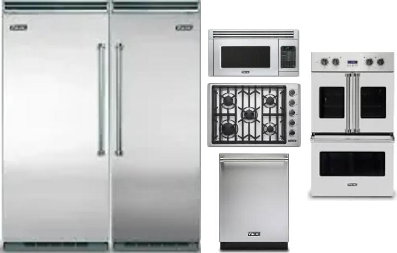 6 Piece Package Includes Refrigerator, Freezer, Cooktop, Wall Oven, Microwave And Dishwasher