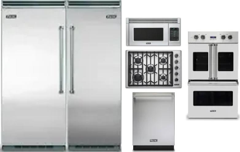 6 Piece Package Includes Refrigerator, Freezer, Cooktop, Wall Oven, Microwave And Dishwasher