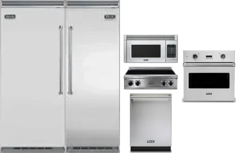 6 Piece Package Includes Refrigerator, Freezer, Cooktop, Wall Oven, Microwave And Dishwasher