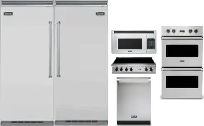 6 Piece Package Includes Refrigerator, Freezer, Cooktop, Wall Oven, Microwave And Dishwasher