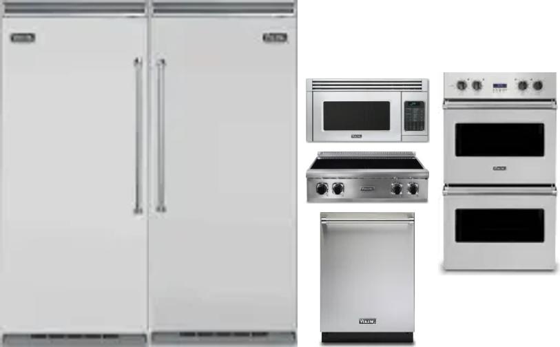 6 Piece Package Includes Refrigerator, Freezer, Cooktop, Wall Oven, Microwave And Dishwasher