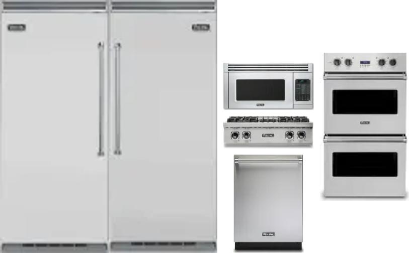 6 Piece Package Includes Refrigerator, Freezer, Cooktop, Wall Oven, Microwave And Dishwasher