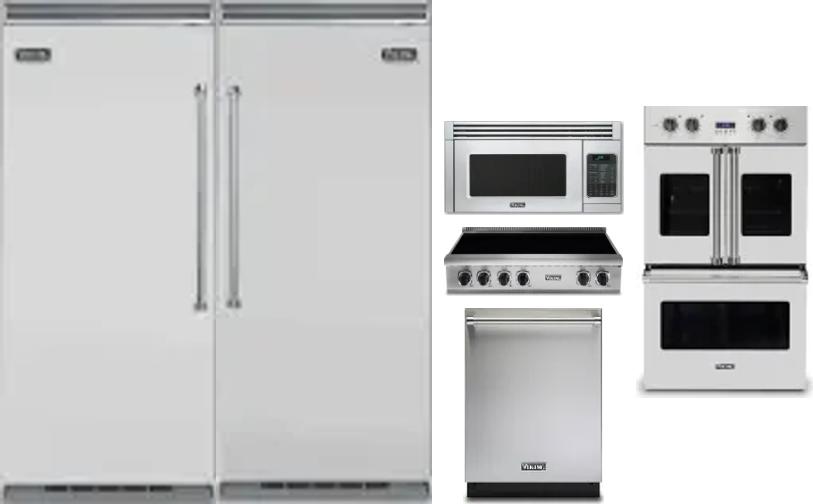6 Piece Package Includes Refrigerator, Freezer, Cooktop, Wall Oven, Microwave And Dishwasher
